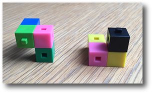 4 cubes